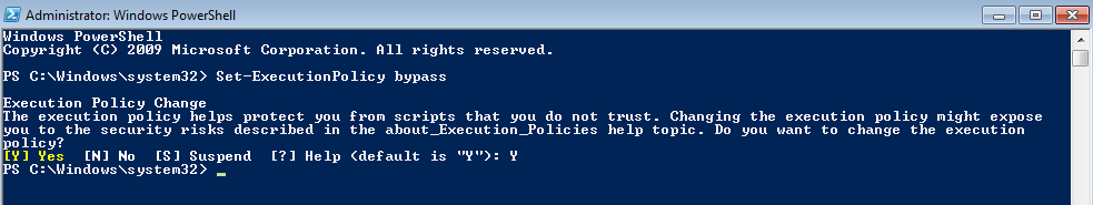 Execution Policy
